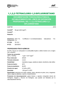 DLEP 99. 1,1,2,2-Tetracloro-1,2-difluoroetano - Año 2015 (pdf, 252 Kbytes)