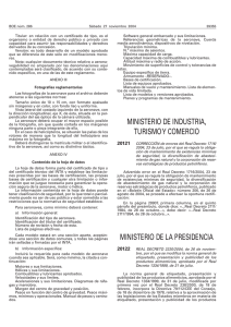 Real Decreto 2220 2004. de 26 noviembre donde se modifica la norma de etiquetado, presentación y publiciddad de los productos alimenticios