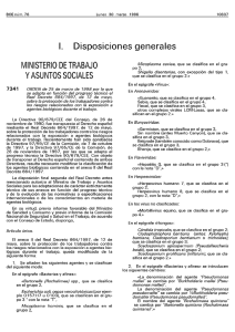 Orde do 25 de marzo de 1998 pola que se adapta ,en función do progreso técnico, o Real Decreto 664/1997