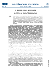 BOLETÍN OFICIAL DEL ESTADO MINISTERIO DE TRABAJO E INMIGRACIÓN 10995