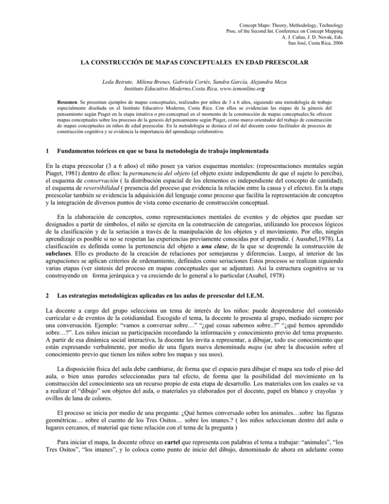 Construcción de Mapas Conceptuales en Edad Preescolar pdf