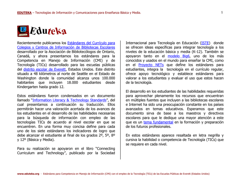 Estandares De Competencias Para El Manejo De Las TICs pdf