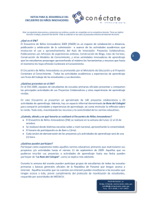 Documento base del 2do Encuentro de NiÃ±os Innovadores (ENI 09)