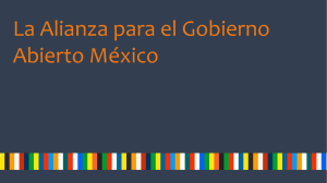 La Alianza para el Gobierno Abierto México
