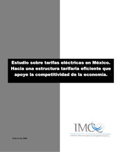 Tarifas eléctricas en México 2006
