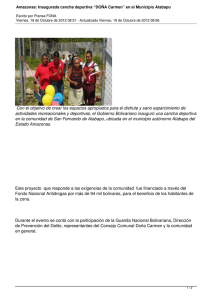 Amazonas: Inaugurada cancha deportiva “DOÑA Carmen” en el Municipio Atabapo