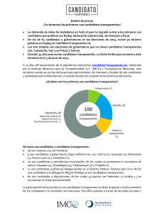 ¡Ya tenemos los primeros 100 candidatos transparentes!