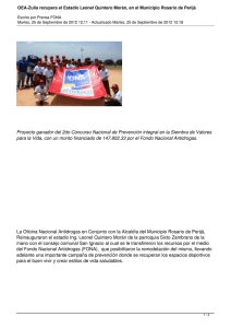 OEA-Zulia recupera el Estadio Leonel Quintero Morán, en el Municipio Rosario...