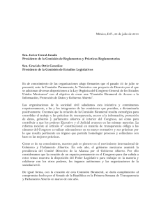 Carta Comisión Bicameral