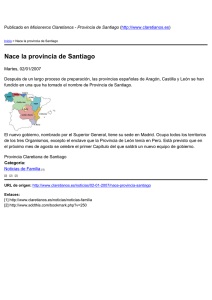 Nace la provincia de Santiago
