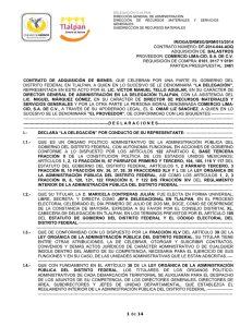 DELEGACI&Oacute;N TLALPAN DIRECCI&Oacute;N GENERAL DE ADMINISTRACI&Oacute;N DIRECCI&Oacute;N DE