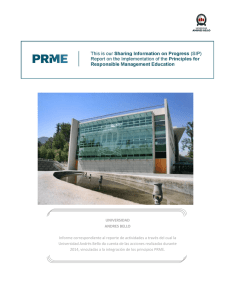 Universidad Andr s Bello ( Chile ) PRME report 2014 - View Report