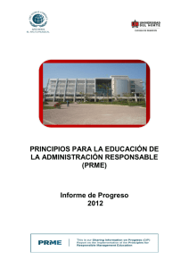 Informe de Progreso Universidad del Norte 2012 - View Report