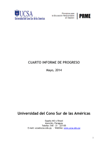 Cuarto Informe de Progreso PRME - View Report
