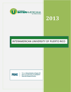2013 INTERAMERICAN UNIVERSITY OF PUERTO RICO