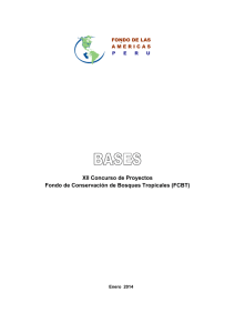Bases XII Concurso del Fondo de Conservación de Bosques Tropicales FCBT (.pdf)
