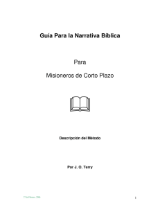 GUIA PARA LA NARRATIVA BIBLICA