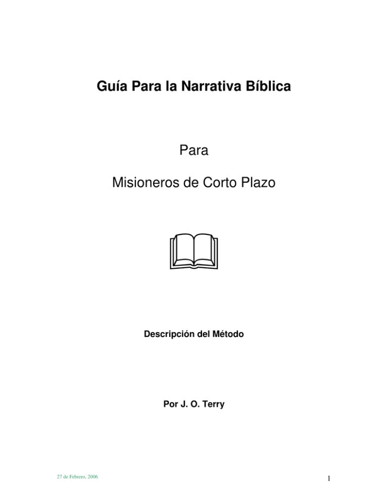 GUIA PARA LA NARRATIVA BIBLICA