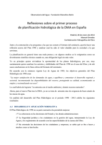 Reflexiones&nbsp;sobre&nbsp;el&nbsp;primer&nbsp;proceso&nbsp; de&nbsp;planificaci&oacute;n&nbsp;hidrol&oacute;gica&nbsp;de&nbsp;la&nbsp;DMA&nbsp;en&nbsp;Espa&ntilde;a&nbsp; &nbsp;