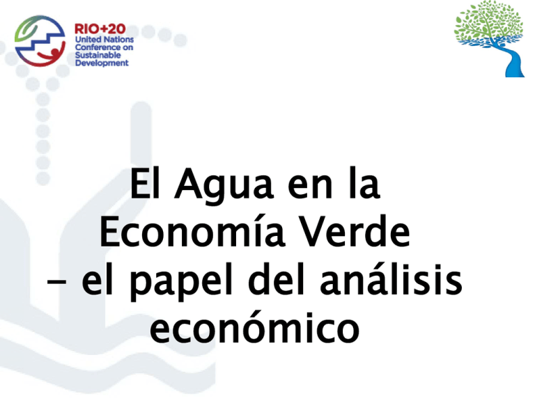 Directiva Marco Del Agua Y Gesti N Integrada De Los Recursos H Dricos El Agua En La Econom A Verde 