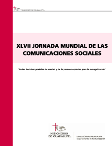 XLVII JORNADA MUNDIAL DE LAS COMUNICACIONES SOCIALES