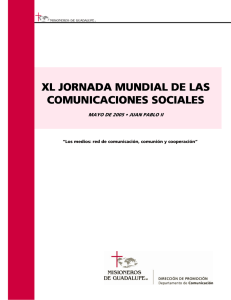 XL XL JORNADA MUNDIAL JORNADA MUNDIAL JORNADA MUNDIAL DE