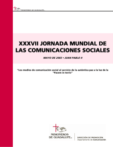 XXXV XXXVIIIIIIII JORNADA MUNDIAL JORNADA MUNDIAL JORNADA MUNDIAL DE
