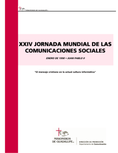 XXIV XXIV JORNADA MUNDIAL JORNADA MUNDIAL DE DE LAS