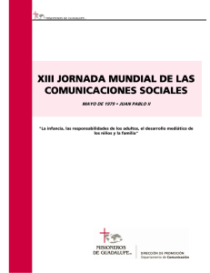 XII XIII JORNADA MUNDIAL I JORNADA MUNDIAL DE DE    LAS