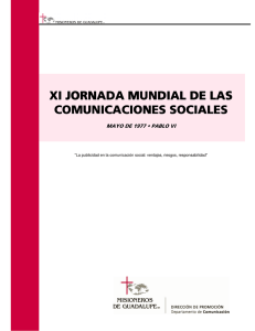X XI JORNADA MUNDIAL I JORNADA MUNDIAL I JORNADA MUNDIAL DE
