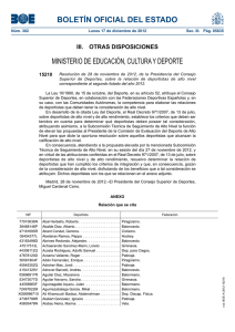 BOLETÍN OFICIAL DEL ESTADO MINISTERIO DE EDUCACIÓN, CULTURA Y DEPORTE 15210