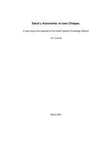 Salud y Autonomía: el caso Chiapas, 2007 pdf, 140kb