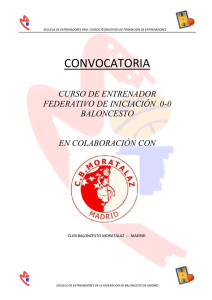 CONVOCATORIA CURSO DE ENTRENADOR FEDERATIVO DE INICIACIÓN  0-0