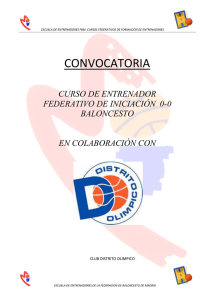 CONVOCATORIA CURSO DE ENTRENADOR FEDERATIVO DE INICIACIÓN  0-0