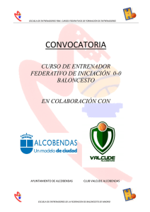 CONVOCATORIA CURSO DE ENTRENADOR FEDERATIVO DE INICIACIÓN  0-0