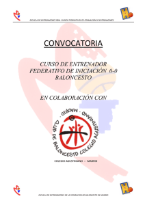 CONVOCATORIA CURSO DE ENTRENADOR FEDERATIVO DE INICIACIÓN  0-0