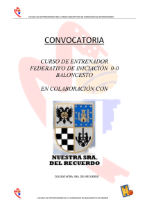 CONVOCATORIA CURSO DE ENTRENADOR FEDERATIVO DE INICIACIÓN  0-0