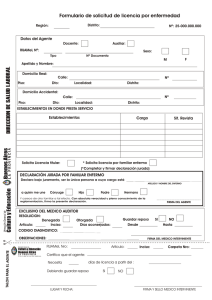 formulario de licencia en blanco