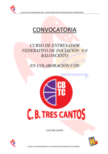 CONVOCATORIA CURSO DE ENTRENADOR FEDERATIVO DE INICIACIÓN  0-0
