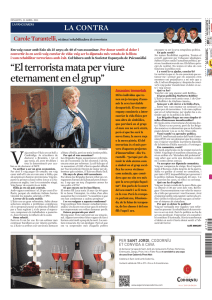La Contra de La Vanguardia: entrevista a Carole Tarantelli