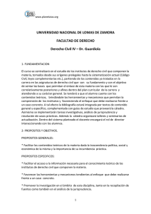 Derecho Civil IV - Dr Guardiola