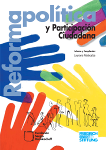 Reforma pol&iacute;tica y Participaci&oacute;n Ciudadana