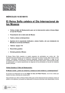 Miércoles 18 de mayo: El Reina Sofía celebra el Día Internacional de los Museos
