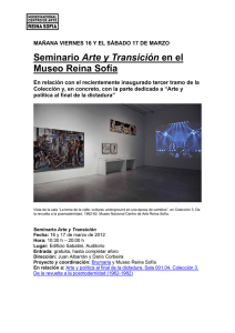 Seminario "Arte y Transición" en el Museo Reina Sofía