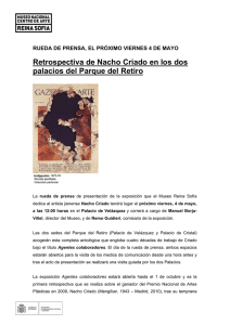 Retrospectiva de Nacho Criado en los dos palacios del Parque del Retiro