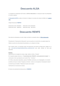 Información y códigos de descuentos en ALSA y RENFE.