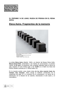 "Elena Asins. Fragmentos de la memoria", el 14 de junio en el Museo Reina Sofía