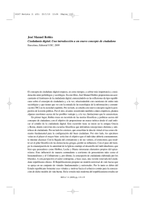 JOSÉ MANUEL ROBLES, Ciudadanía digital. Una introducción a un nuevo concepto de ciudadano, por Stefano de Marco