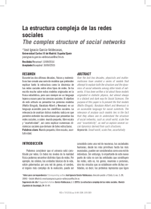 La estructura compleja de las redes sociales