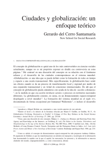 Ciudades y globalización: un enfoque teórico, por Gerardo del Cerro Santamaría